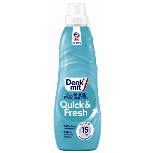 Гель для прання універсальний  Denkmit All-in-One Quick & Fresh, 25 прань, 1 л